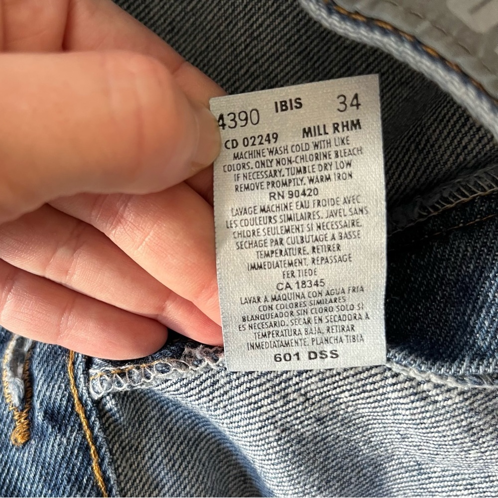 Gitano Vintage Deadstock High Waisted Relaxed Fit MomJeans Size 14 Petite - Picture 7 of 7